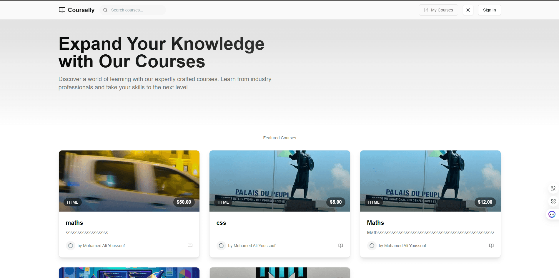 Learning Platform for Djiboutian Students